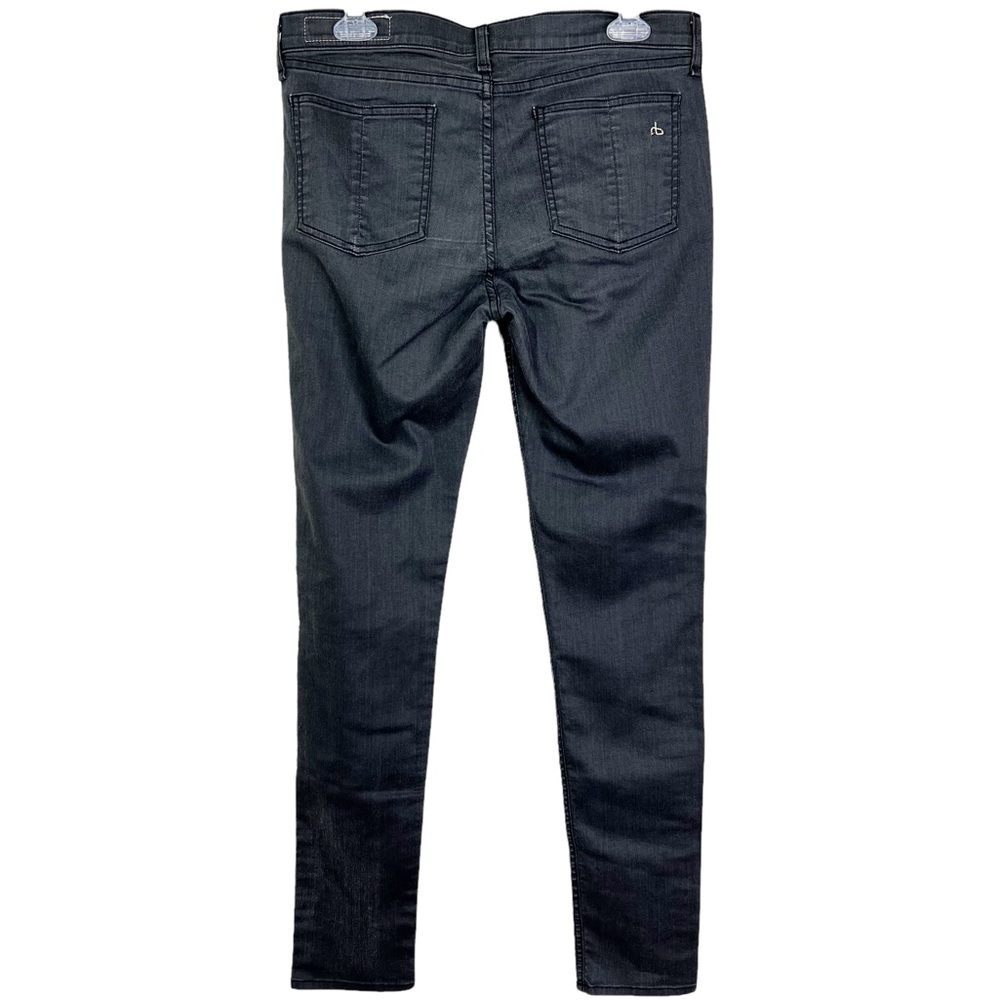 Rag & Bone Shoreditch Skinny Grey Coated Legging Jeans Size 31 - Picture 3 of 11